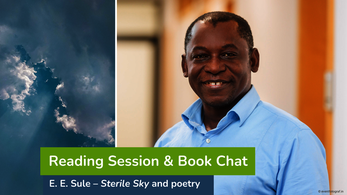 Reading Session and Book Chat with Sule Emmanuel Egya (E. E. Sule)