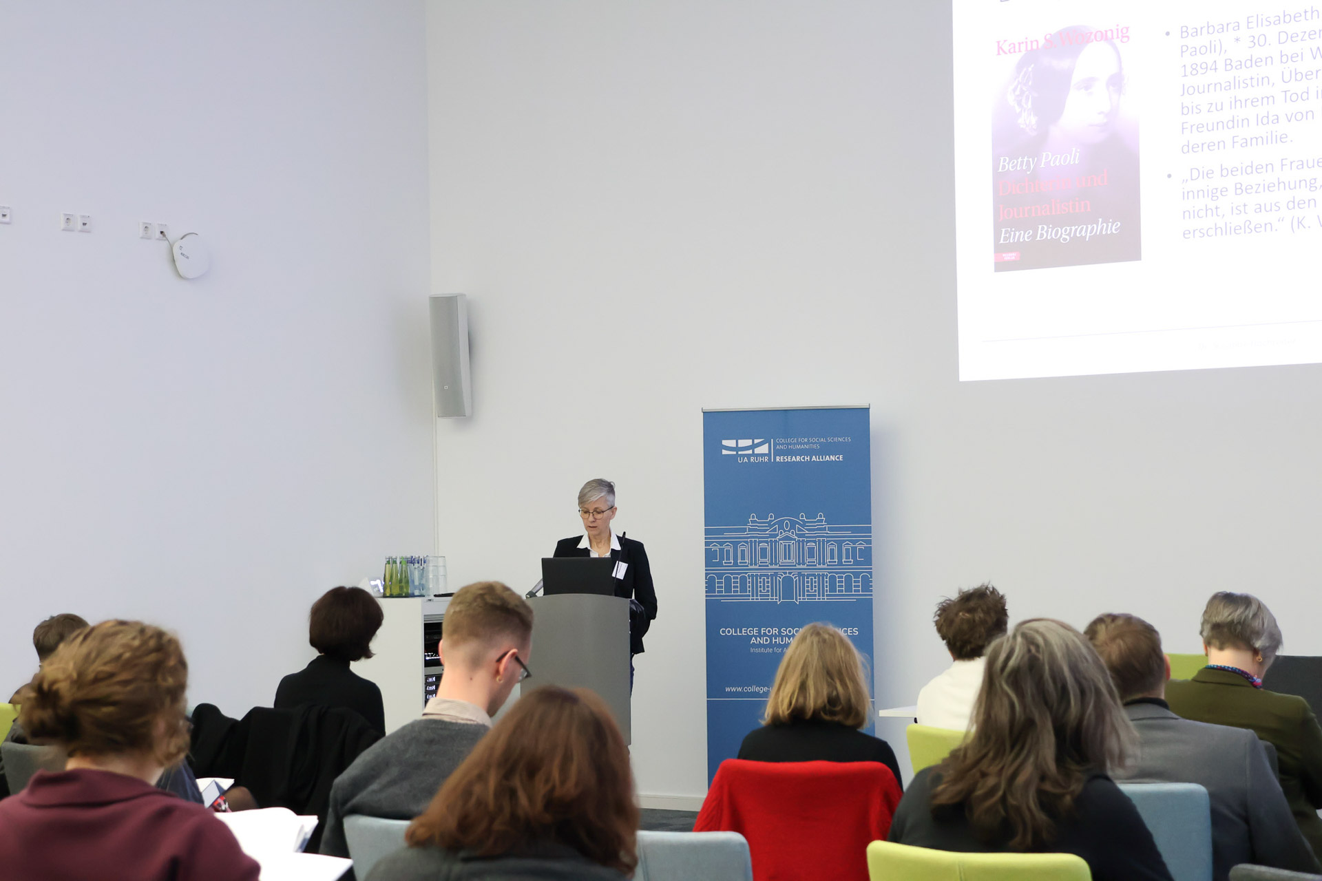 Presentation by Prof. Susanne Hochreiter, University of Wien, on 'Betty Paoli'