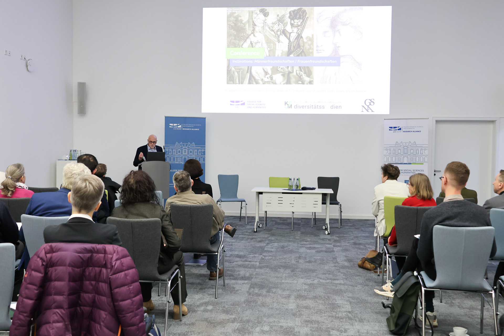 Presentation by Prof. Helmut Puff, University of Michigan, on 'Die Zeiten der Freundschaft in den Briefen Johannes von Müllers'