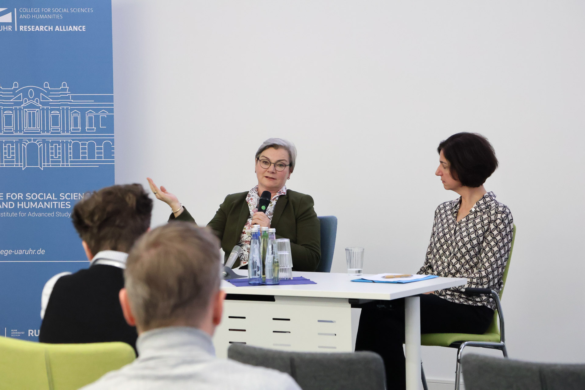 Panel discussion with Prof. Sigrid Nieberle, TU Dortmund University, and Prof. Heidi Schlipphacke, College for Social Sciences and Humanities, on their presentations about 'Female Homosociality and Its Erasure in the Epistolary Novel' and 'Die Sprache der Neigung und ihre Vertonungen'