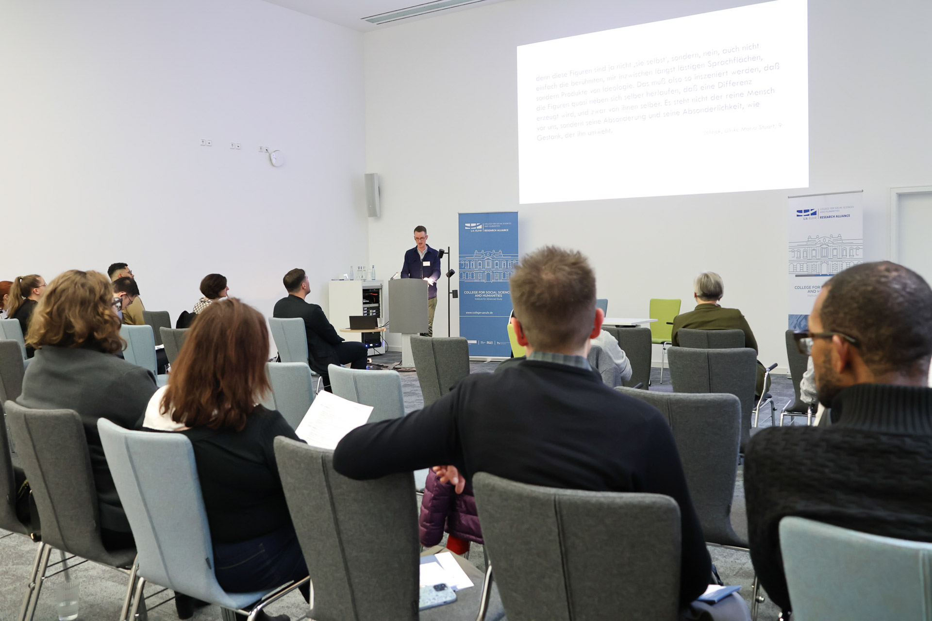 Presentation by Prof. Jonas Rosenbrueck, Amherst College, on 'Frauenfeindschaften: Über Elfriede Jelineks Rivalinnen'